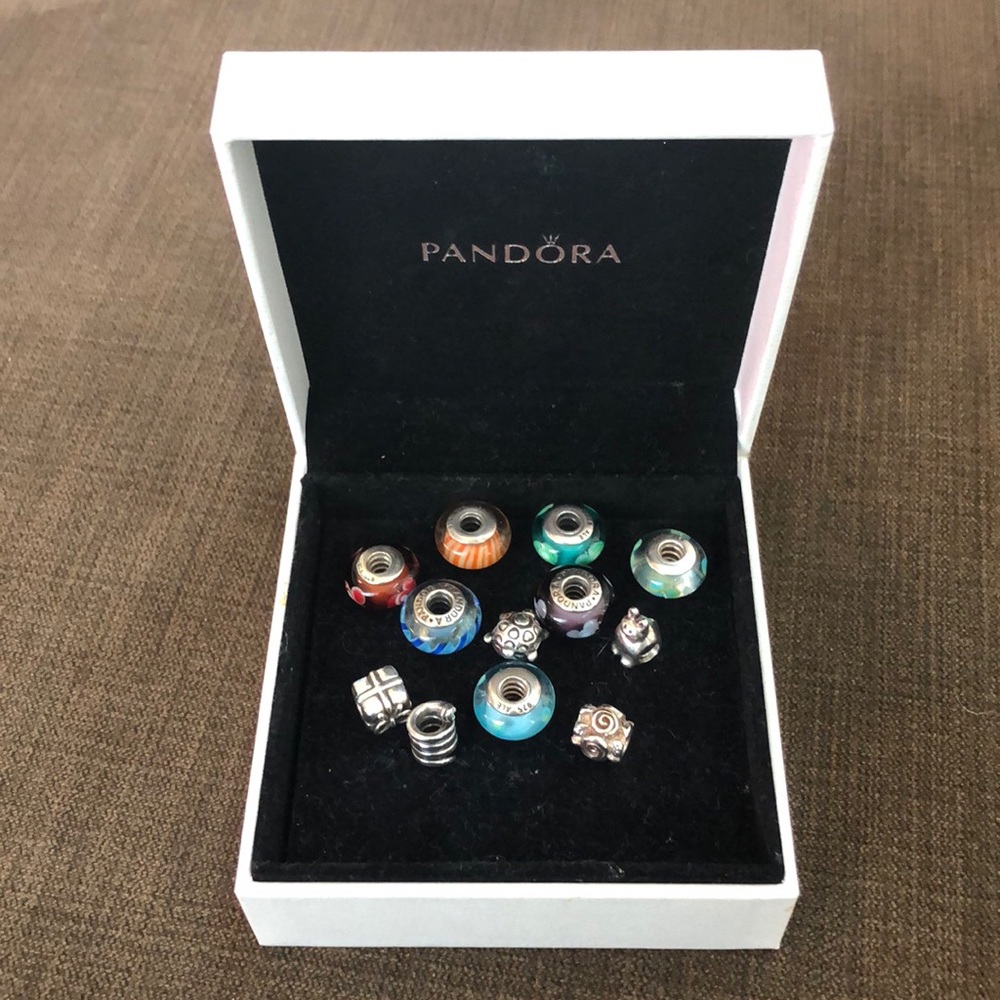 Pandora Bead Bundle w/ Jewelry Box